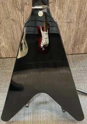 Epiphone - Limited Edition Jimi Hendrix ''Love Drops'' Flying V Electric Guitar with Hardshell Case - Ebony 2